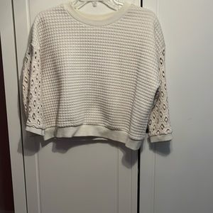 Crème crop top